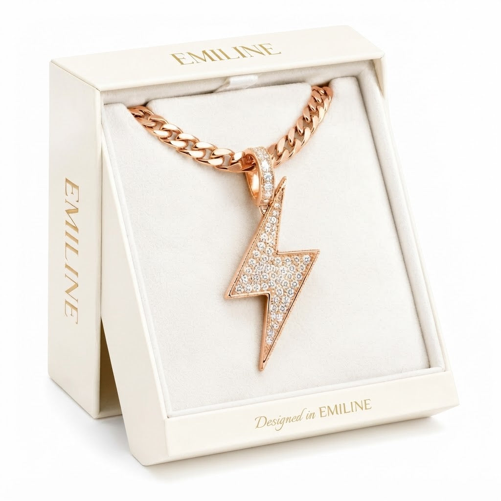 Lightning Bolt Diamond Pendant