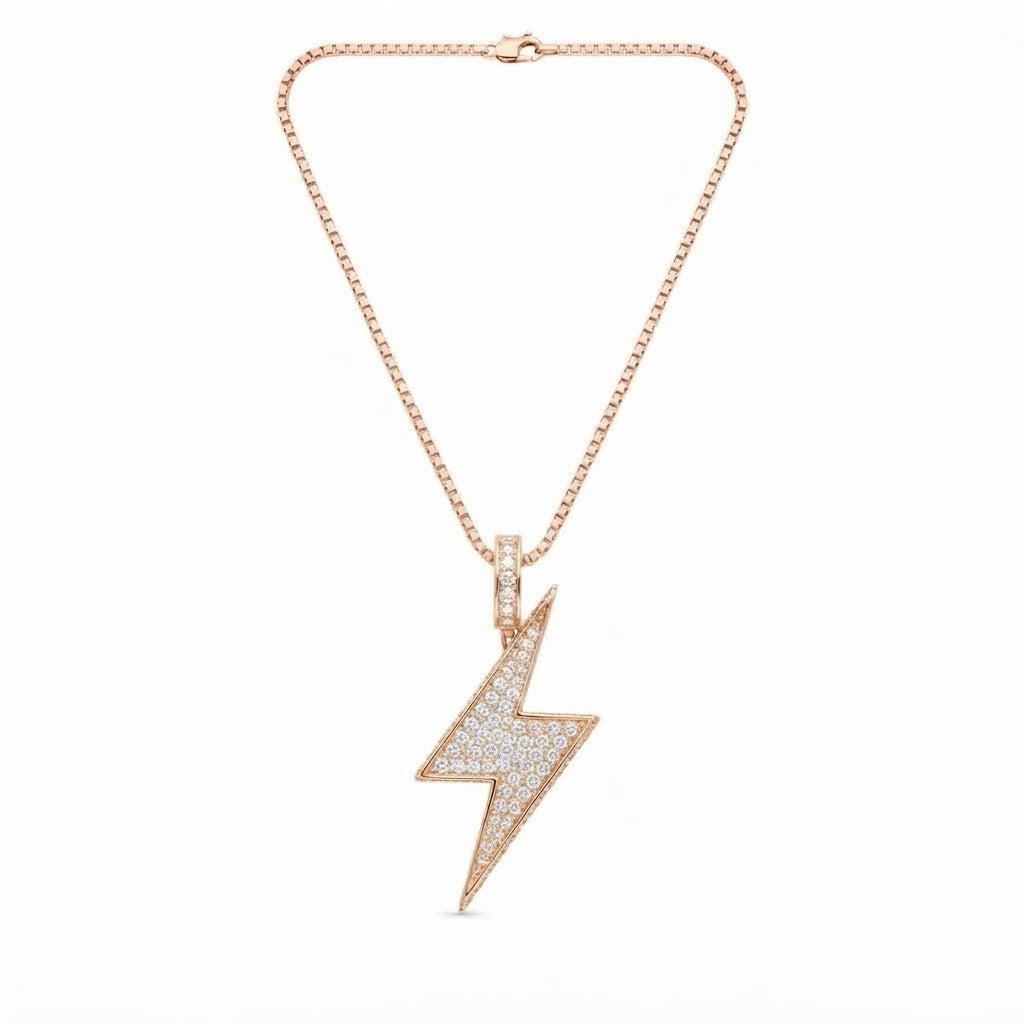 Lightning Bolt Diamond Pendant