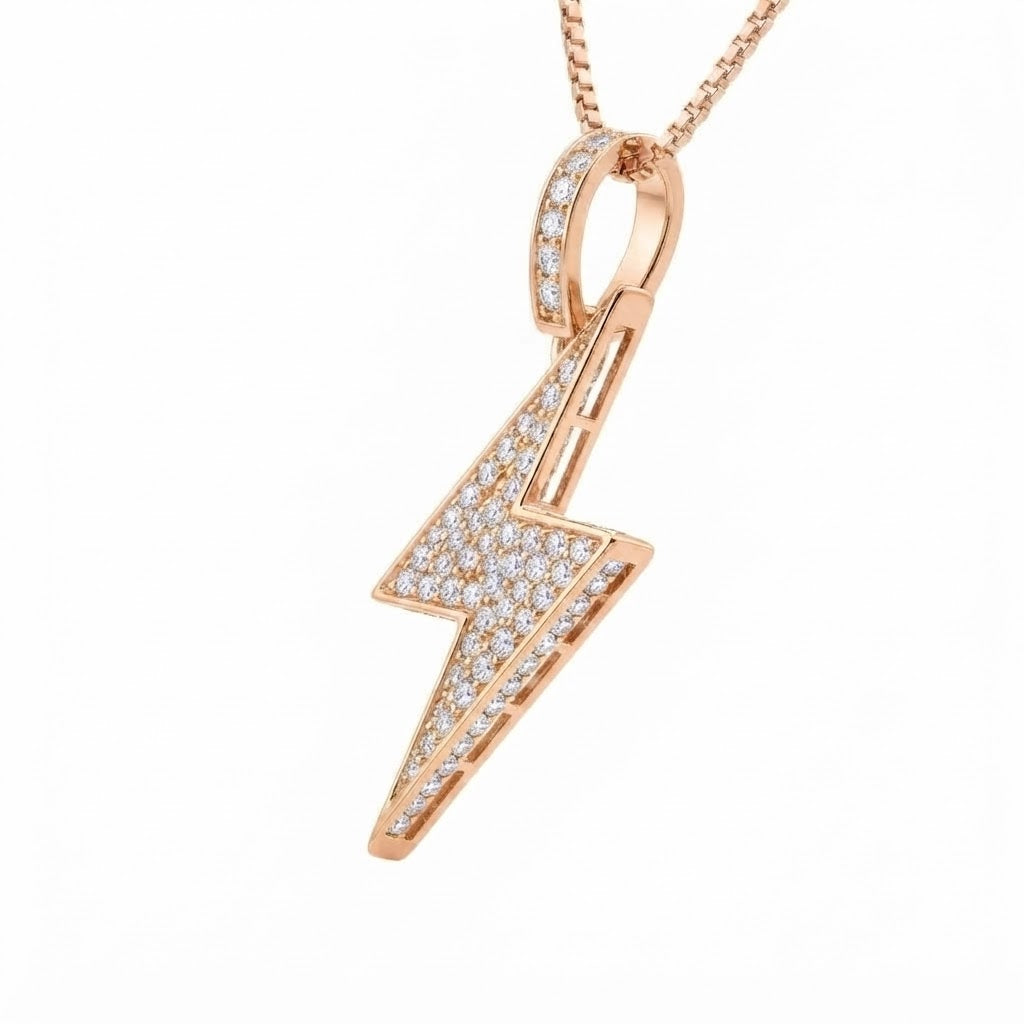 Lightning Bolt Diamond Pendant