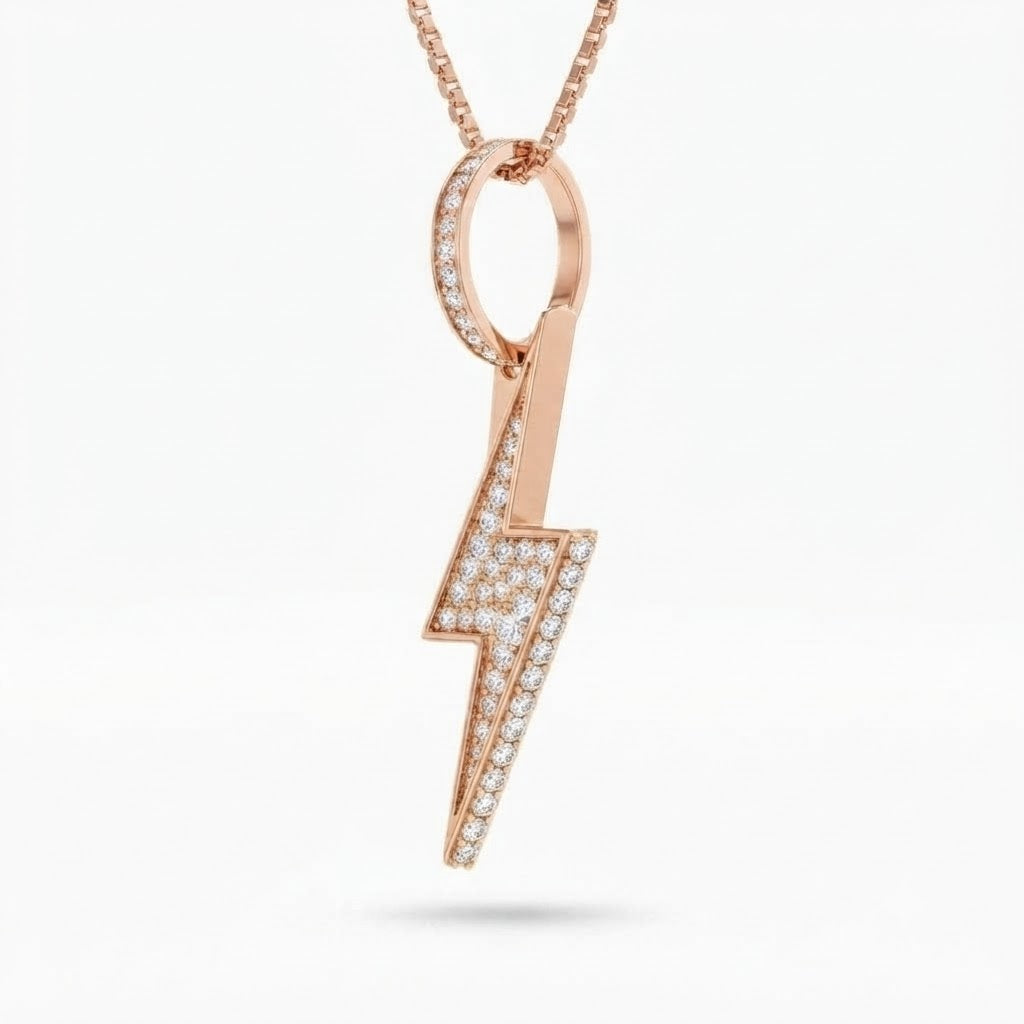 Lightning Bolt Diamond Pendant