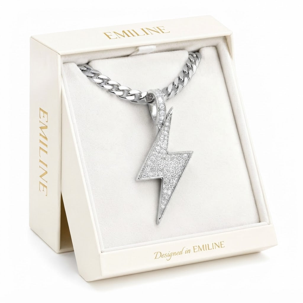 Lightning Bolt Diamond Pendant