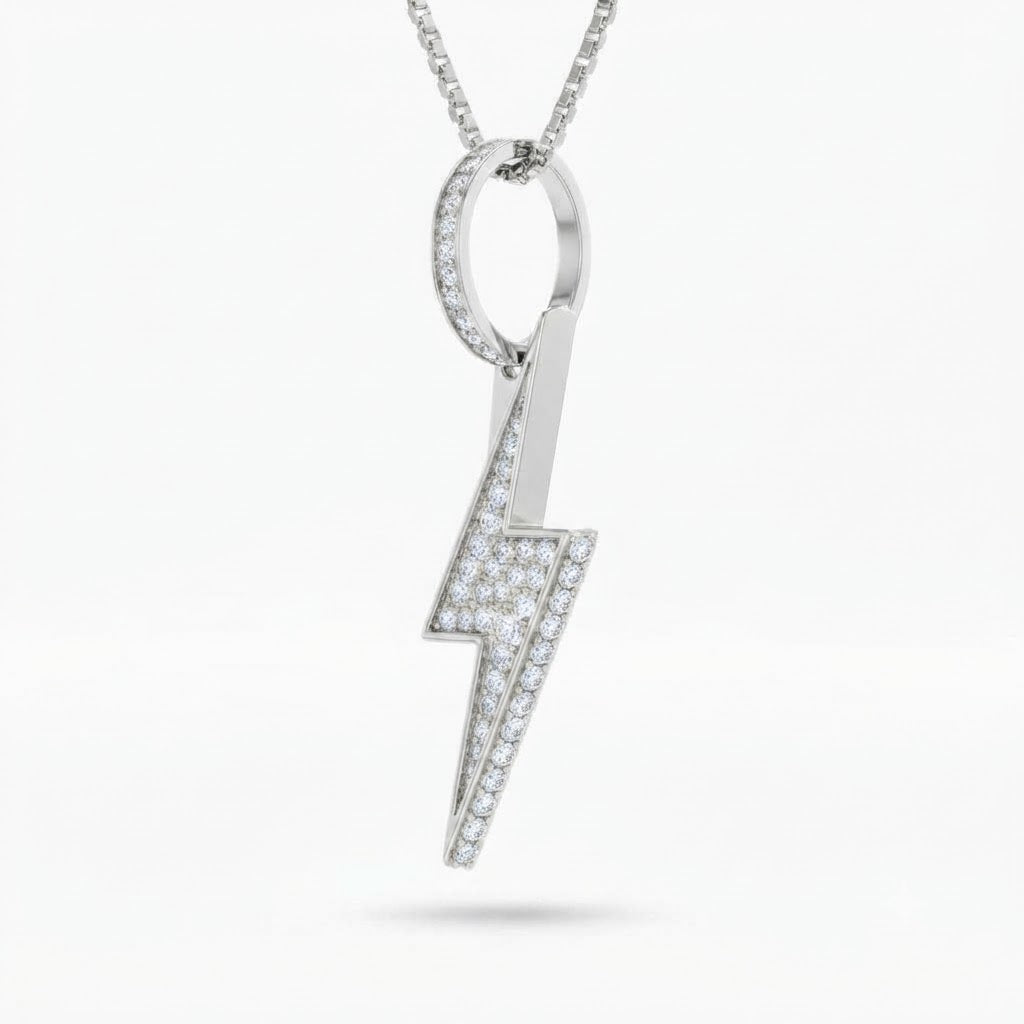 Lightning Bolt Diamond Pendant