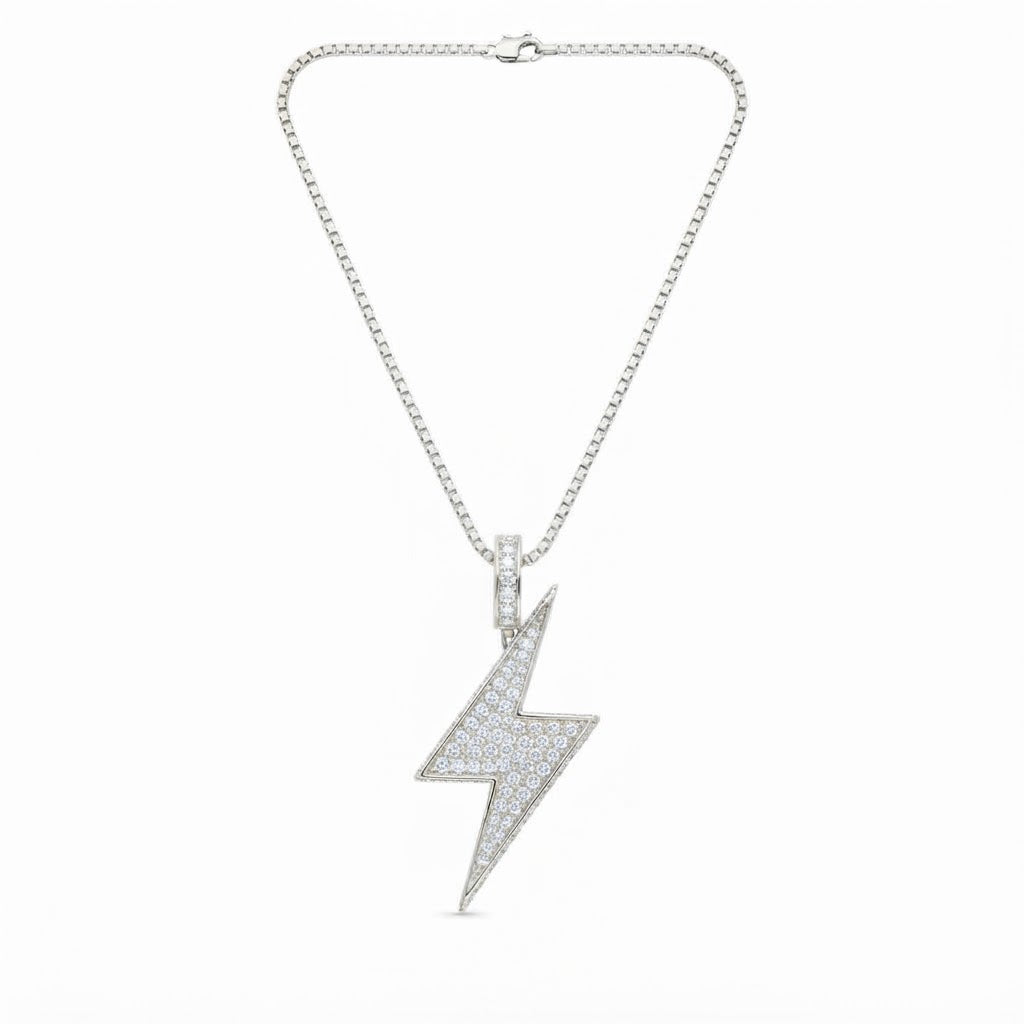 Lightning Bolt Diamond Pendant