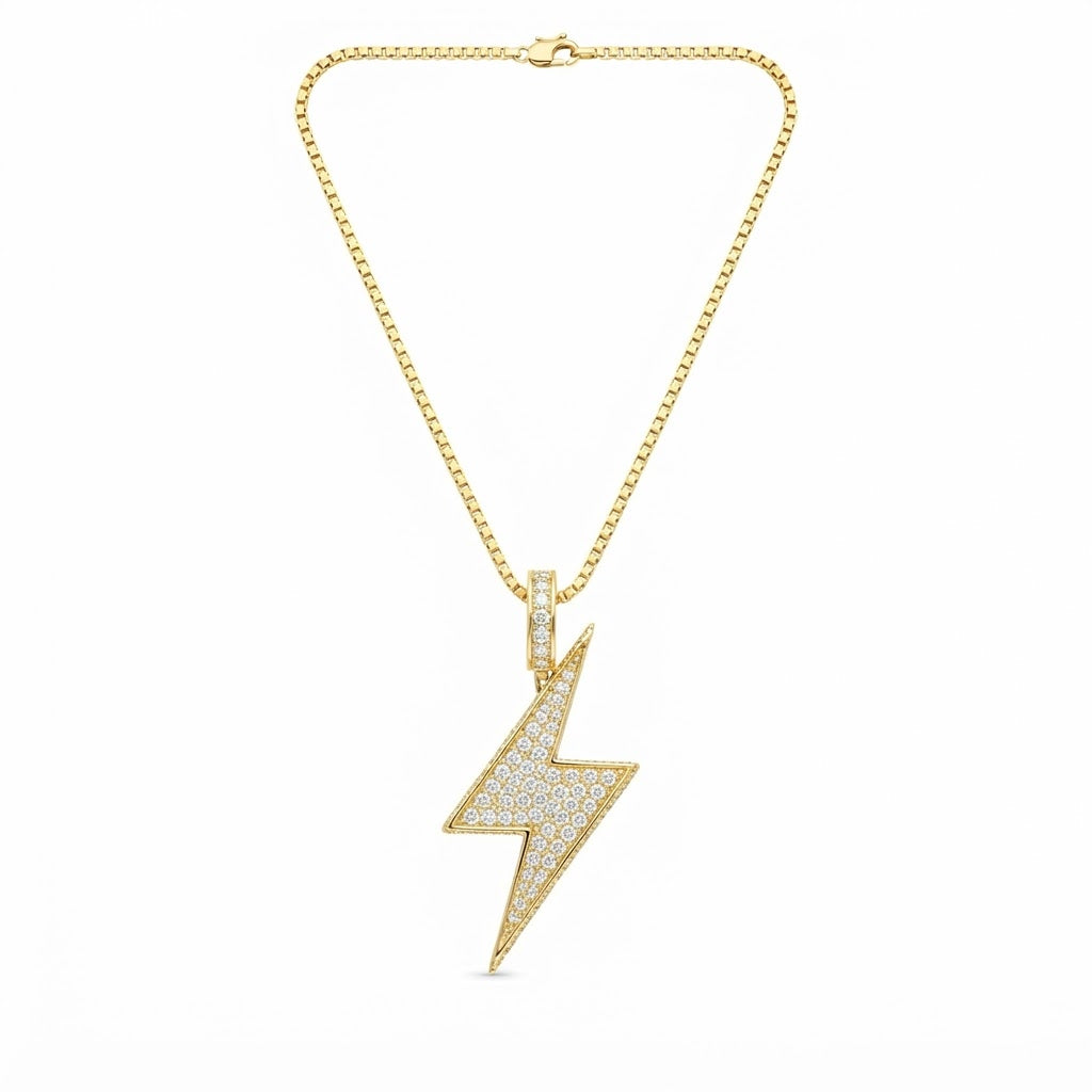 Lightning Bolt Diamond Pendant