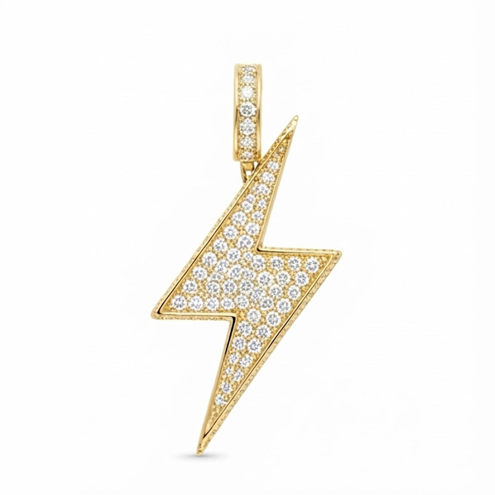 Lightning Bolt Diamond Pendant