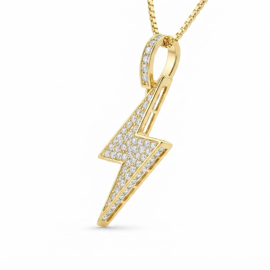 Lightning Bolt Diamond Pendant