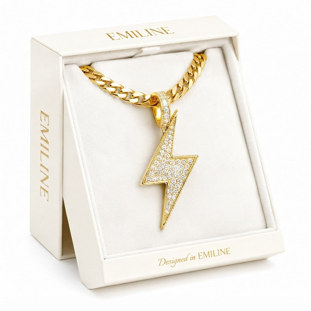 Lightning Bolt Diamond Pendant