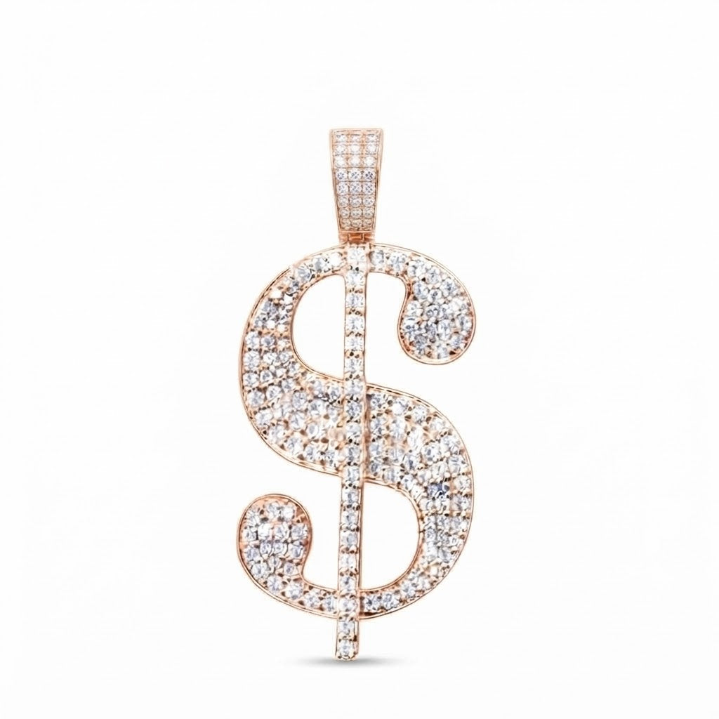 Dollar Sign Diamond Pendant