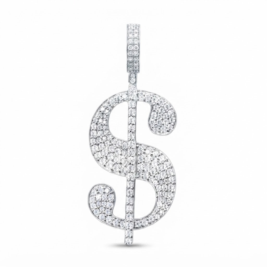 Dollar Sign Diamond Pendant