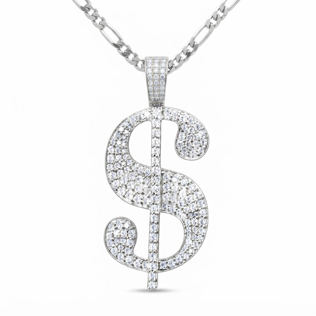 Dollar Sign Diamond Pendant
