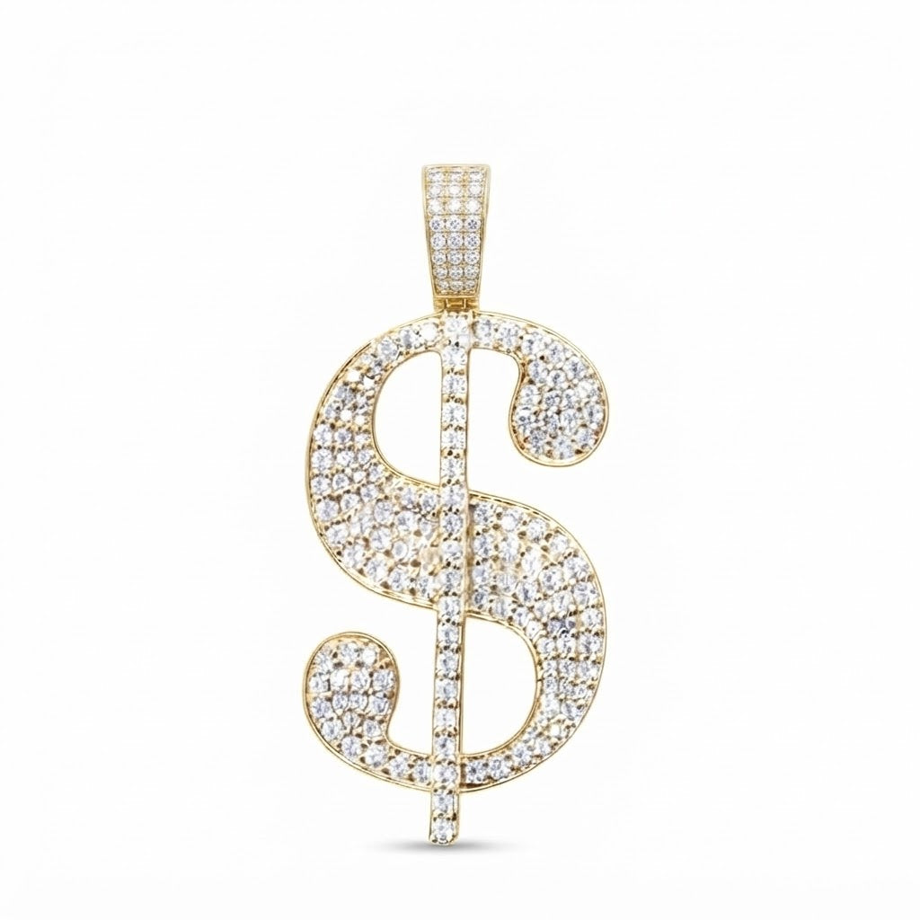 Dollar Sign Diamond Pendant