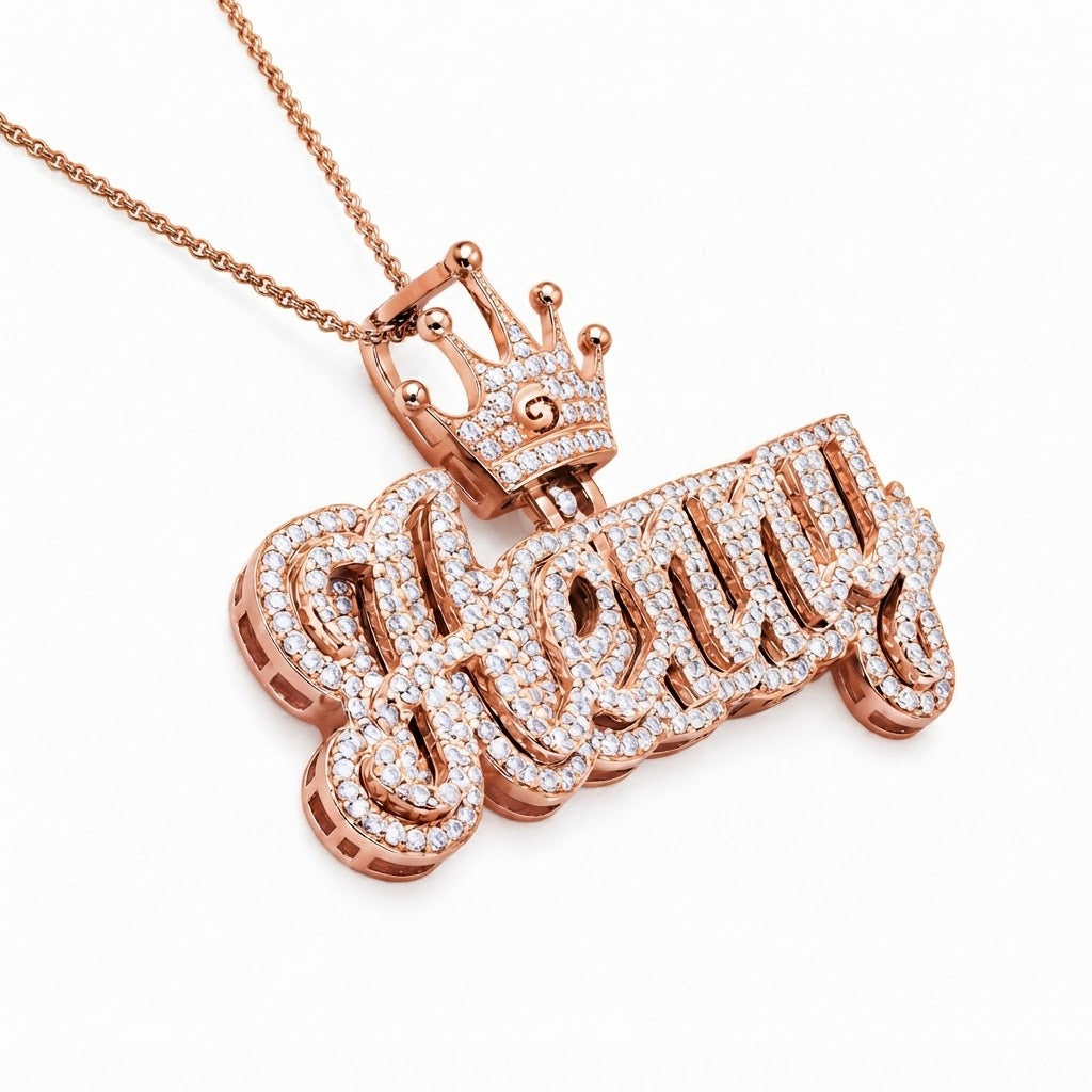 Custom "Henny" Name Plate Pendant