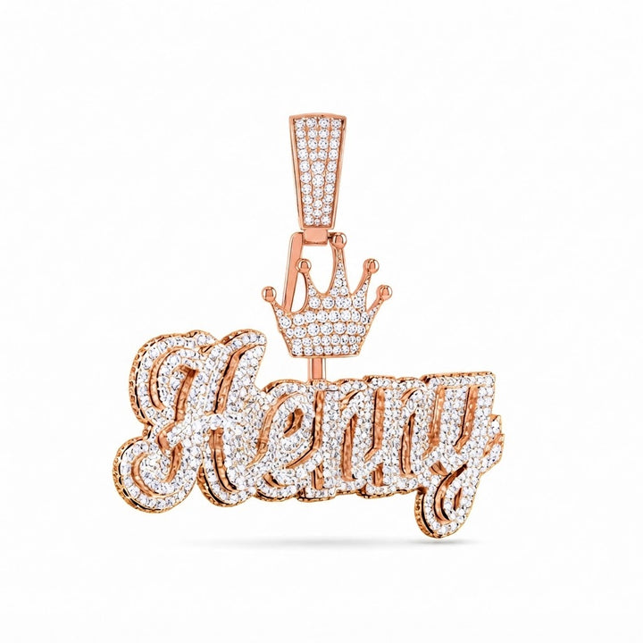 Custom "Henny" Name Plate Pendant