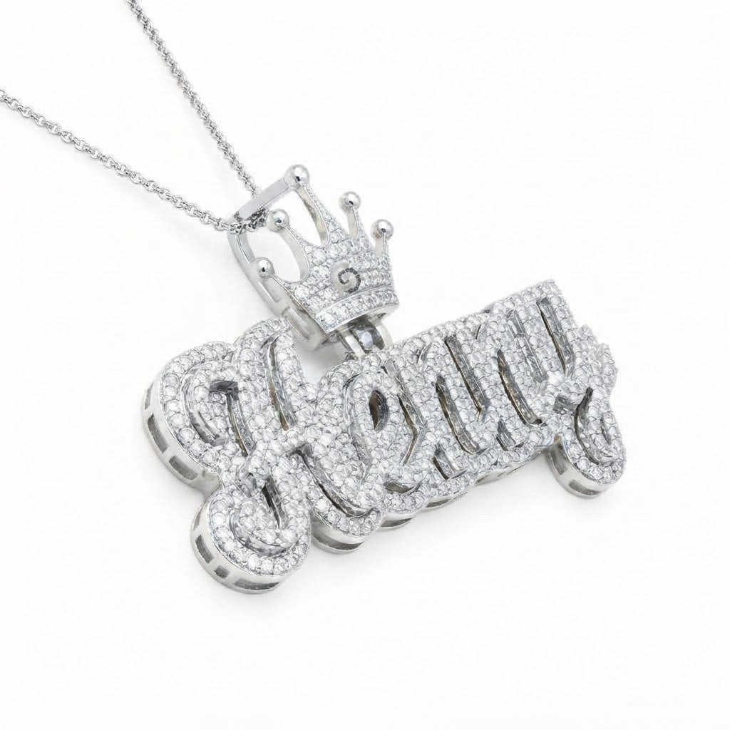 Custom "Henny" Name Plate Pendant