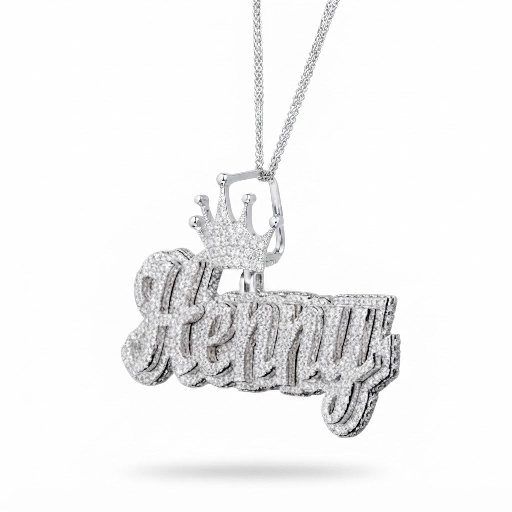 Custom "Henny" Name Plate Pendant