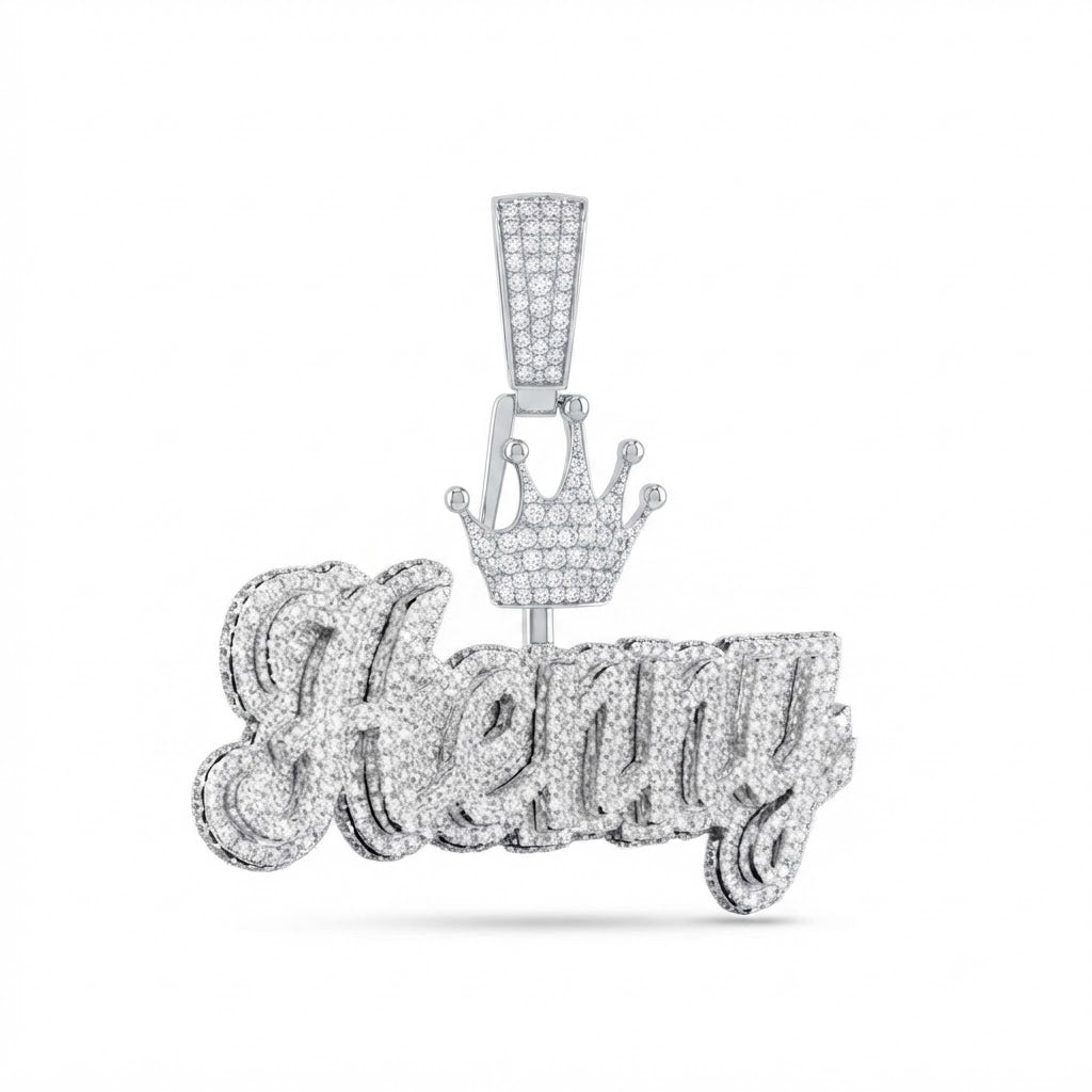 Custom "Henny" Name Plate Pendant