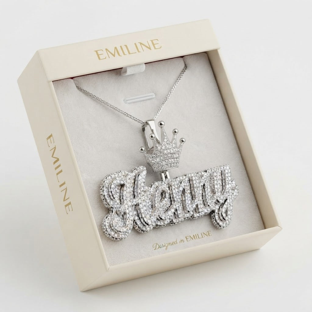 Custom "Henny" Name Plate Pendant