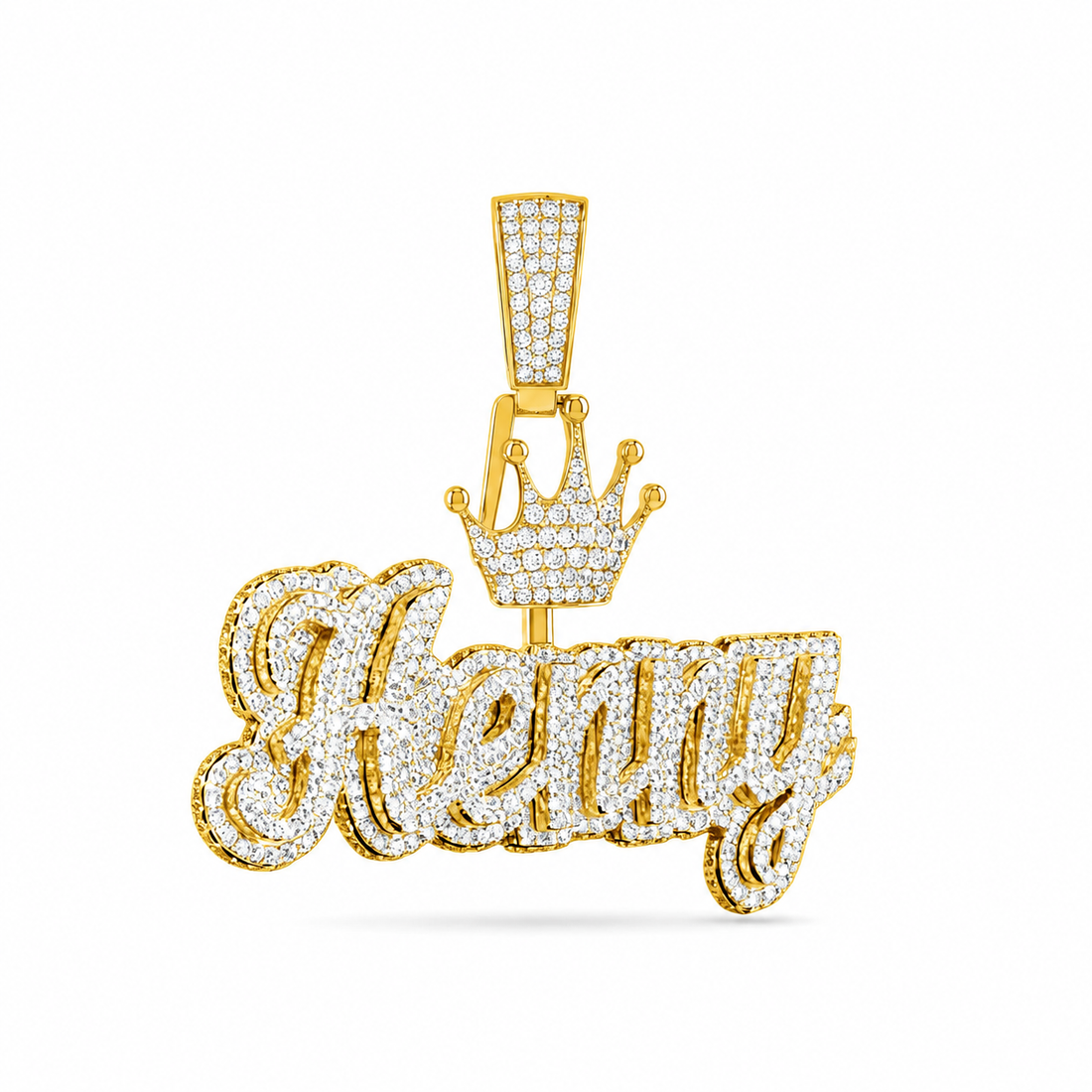 Custom "Henny" Name Plate Pendant