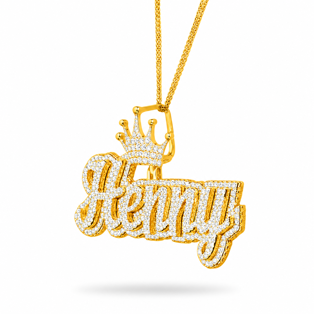 Custom "Henny" Name Plate Pendant