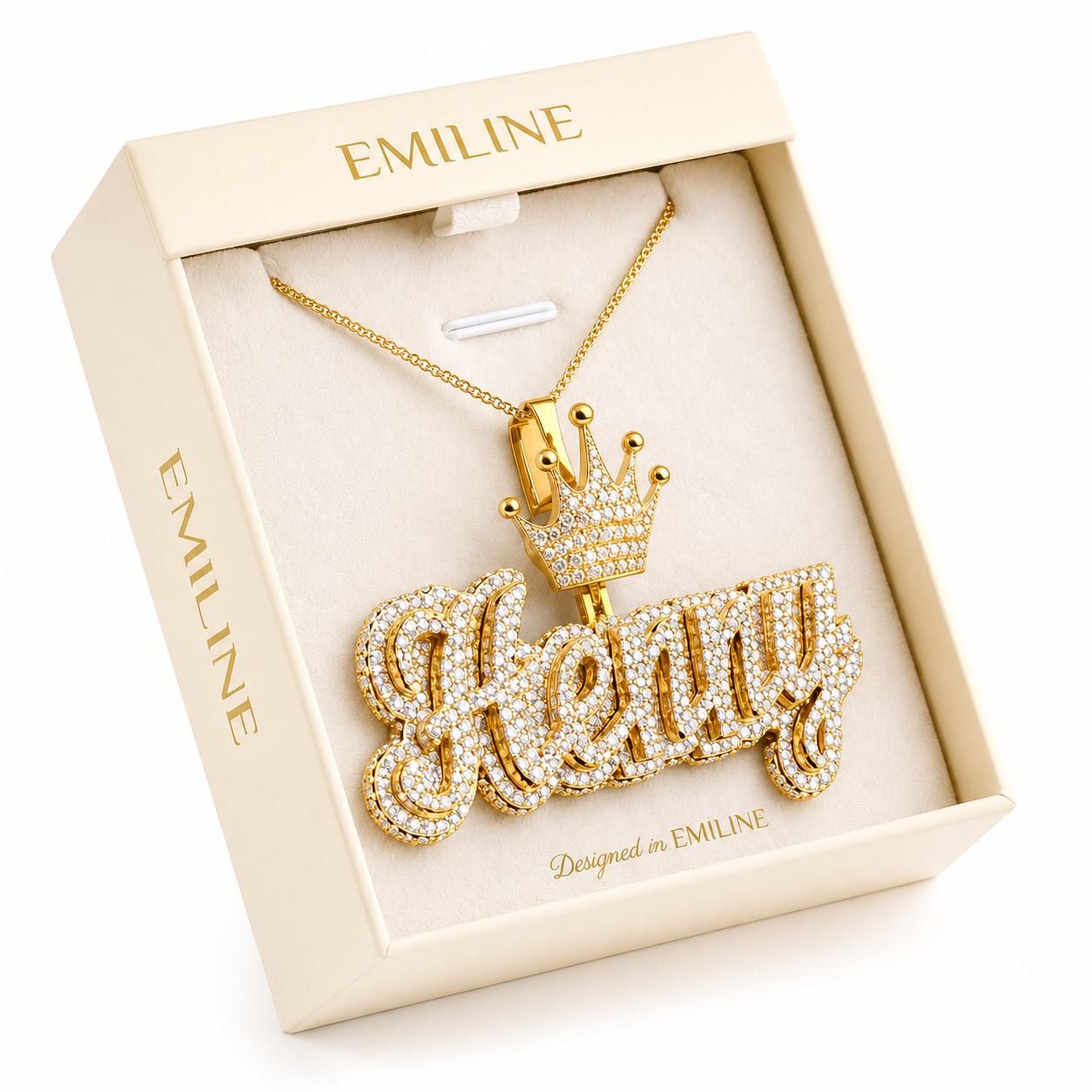 Custom "Henny" Name Plate Pendant