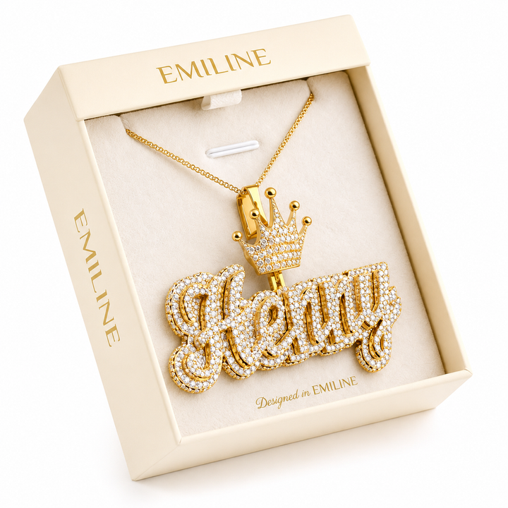 Custom "Henny" Name Plate Pendant