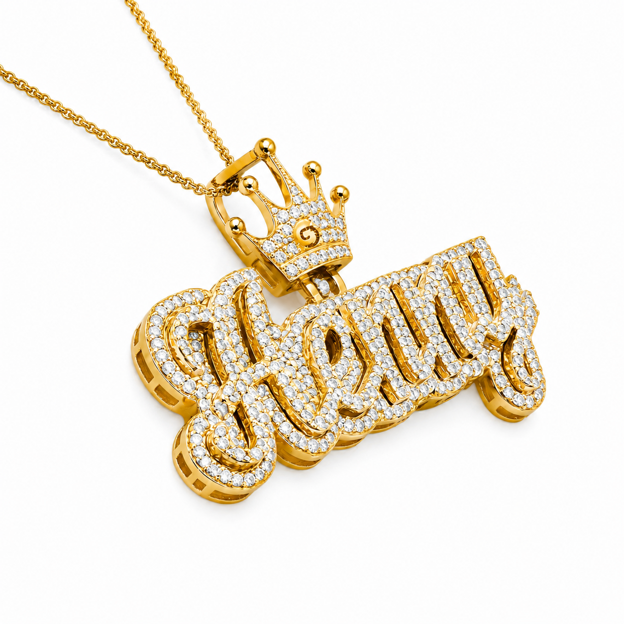 Custom "Henny" Name Plate Pendant
