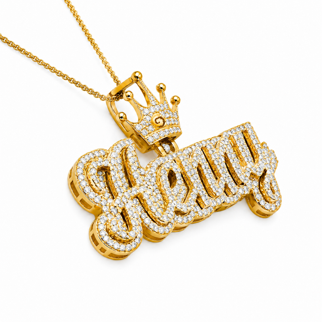 Custom "Henny" Name Plate Pendant