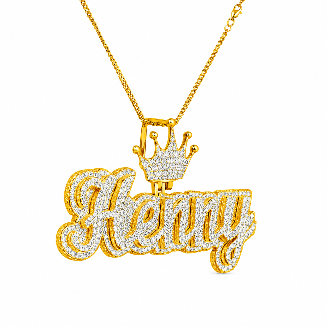 Custom "Henny" Name Plate Pendant