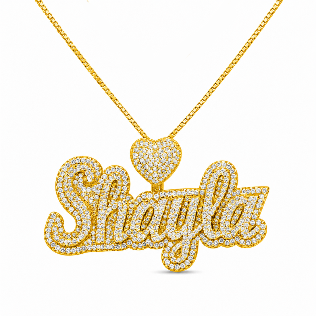 Custom "Shayla" Name Plate Pendant