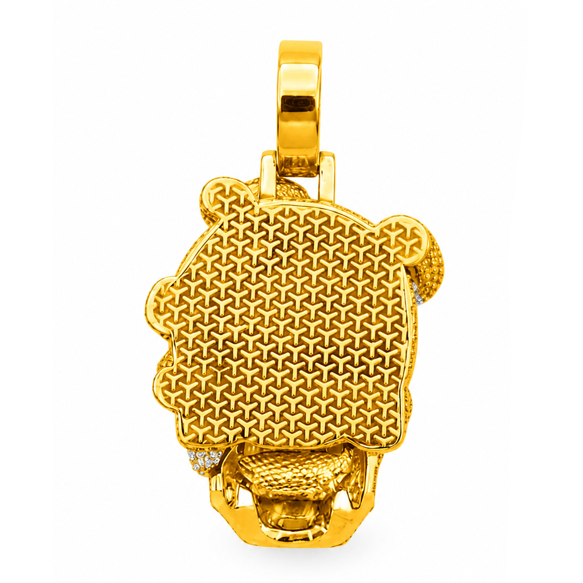 Skull Diamond Pendant With Snake Pattern
