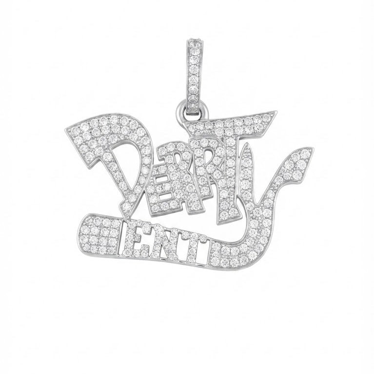 Custom Moissanite Diamond Name Pendant