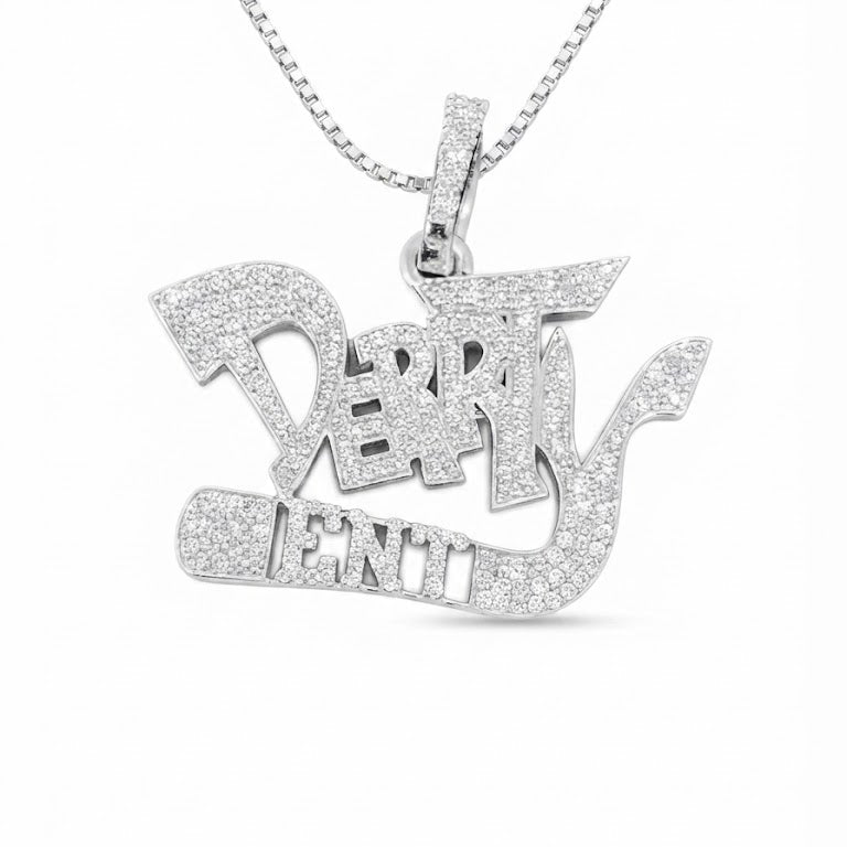 Custom Moissanite Diamond Name Pendant