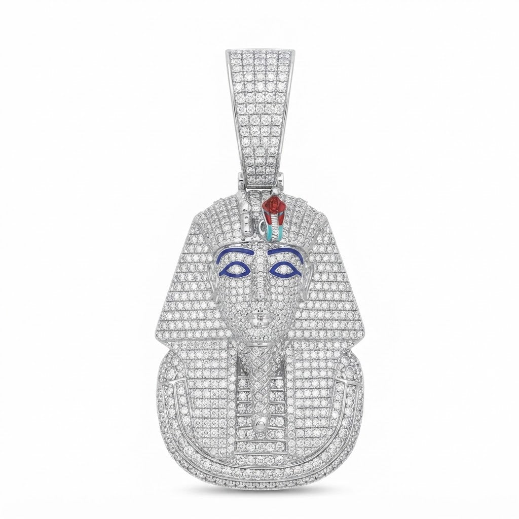Egyptian Pharaoh Face Diamond Pendant