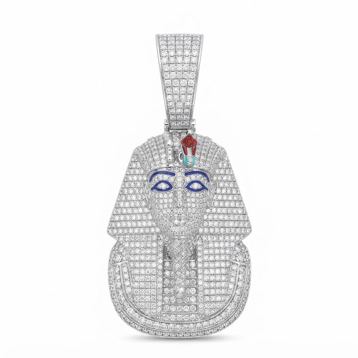 Egyptian Pharaoh Face Diamond Pendant
