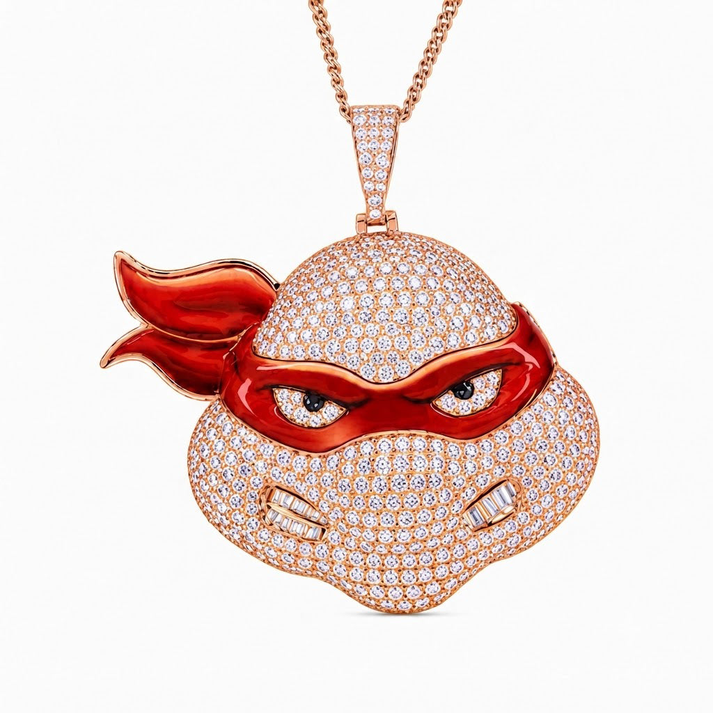 Ninja Turtle Face Pendant