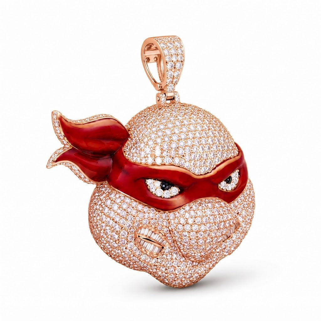 Ninja Turtle Face Pendant