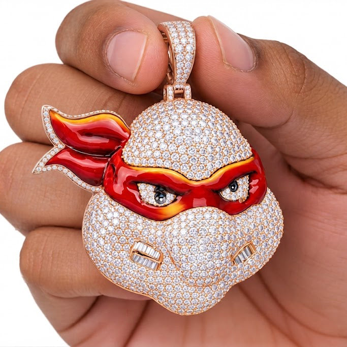 Ninja Turtle Face Pendant