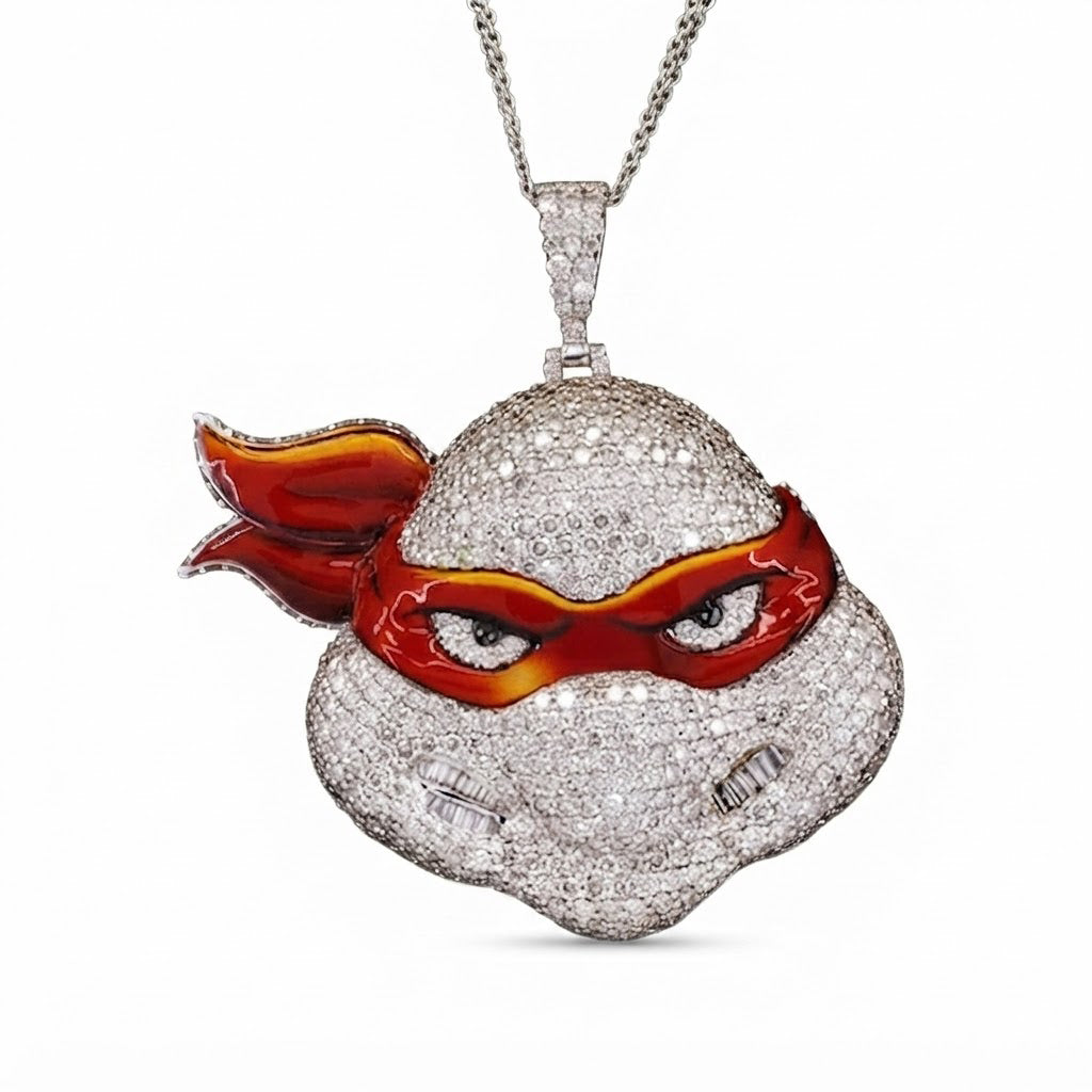 Ninja Turtle Face Pendant