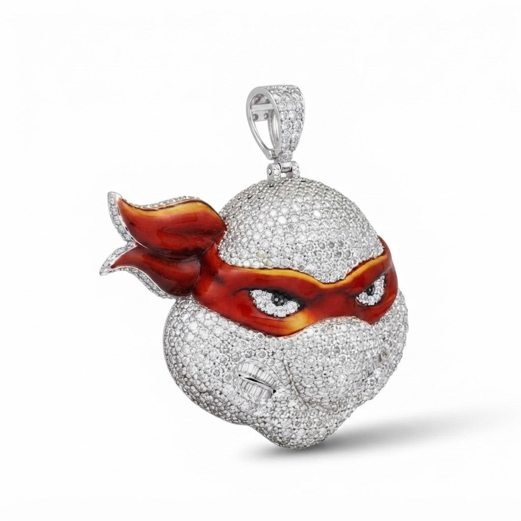 Ninja Turtle Face Pendant