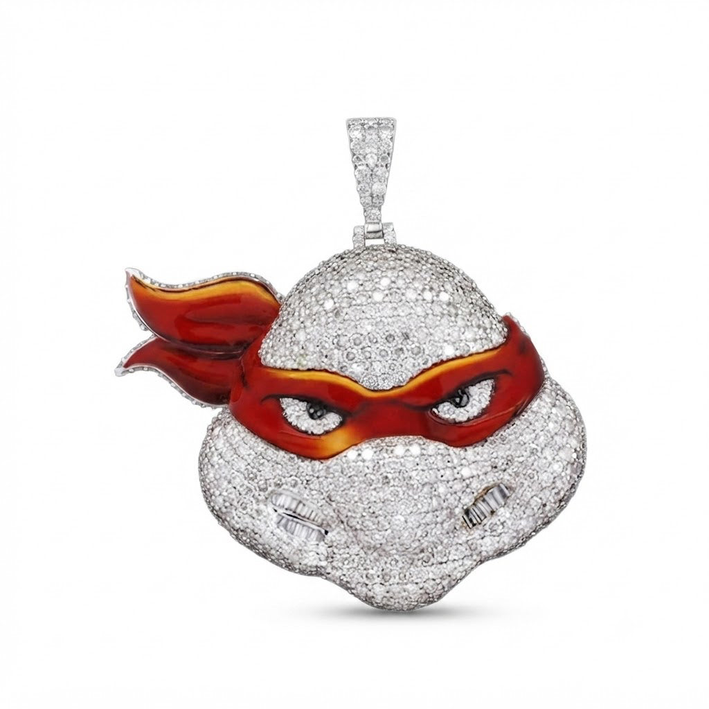 Ninja Turtle Face Pendant