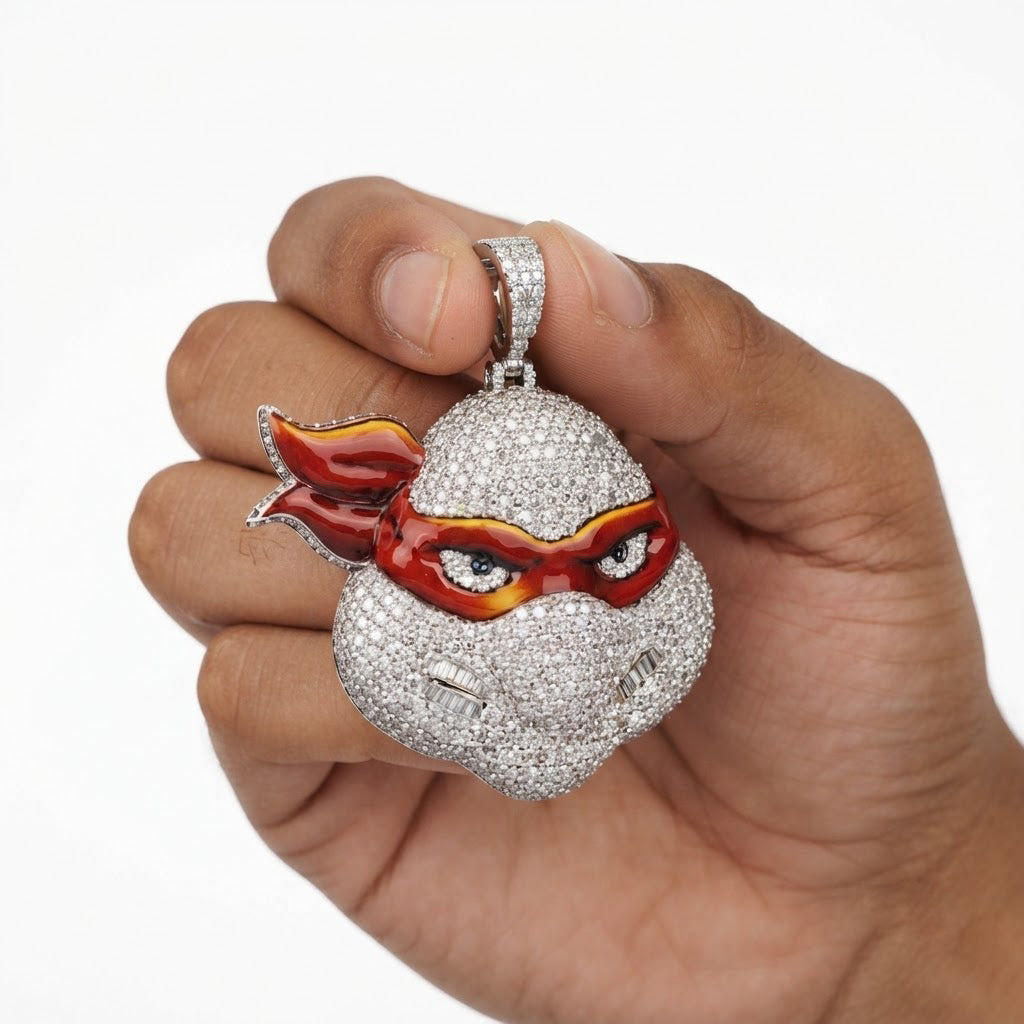 Ninja Turtle Face Pendant