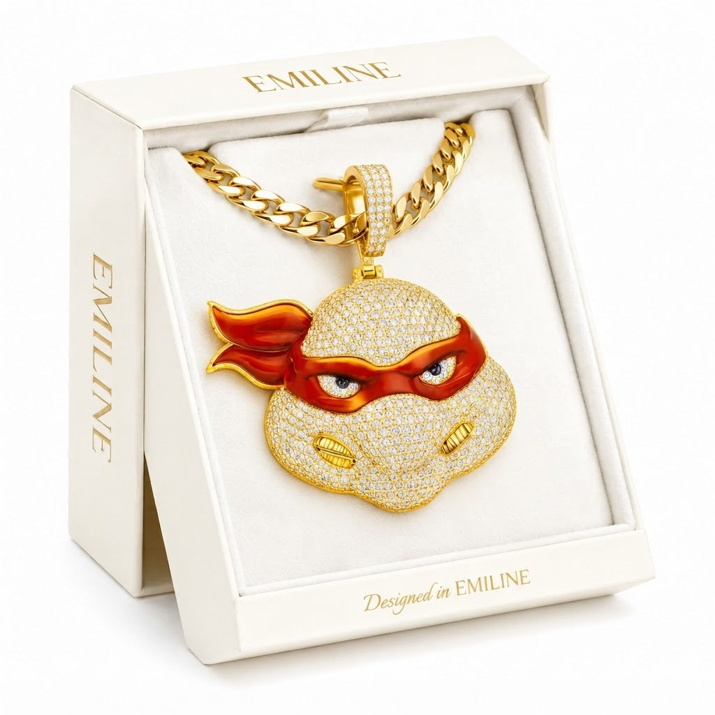 Ninja Turtle Face Pendant