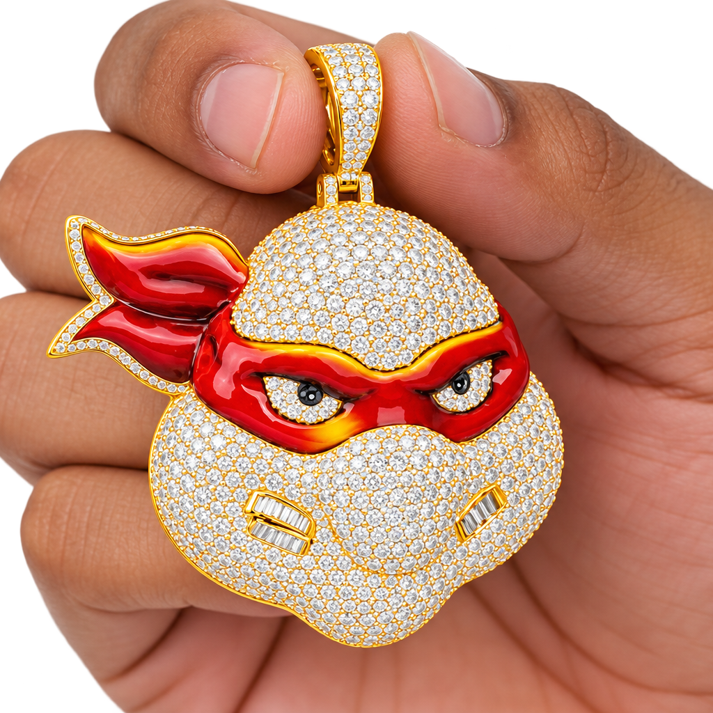 Ninja Turtle Face Pendant