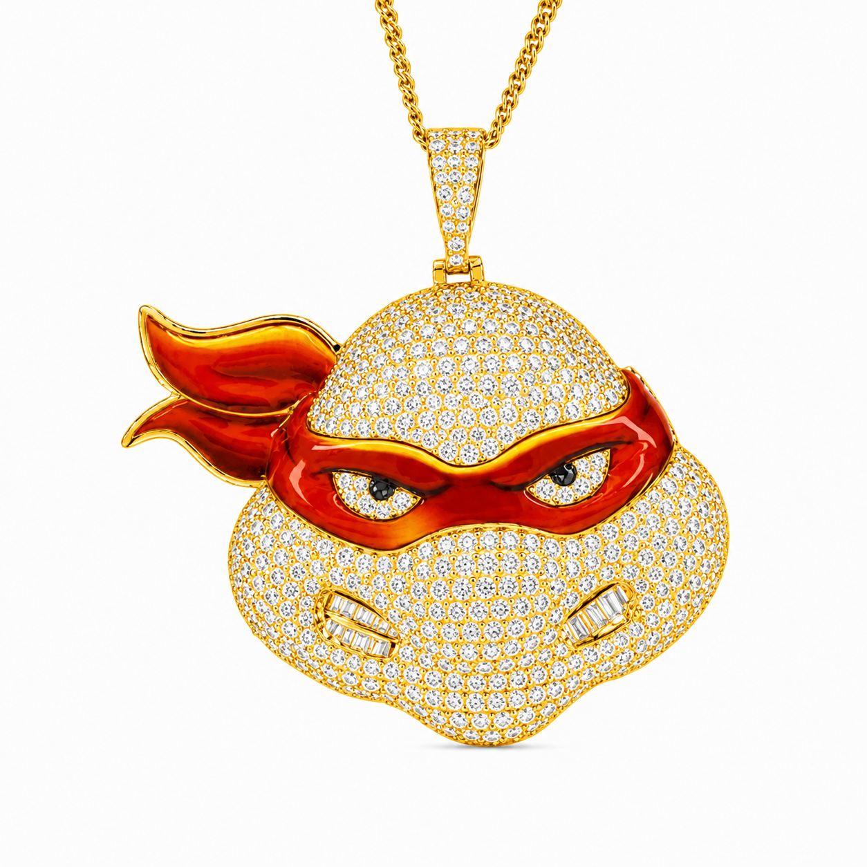 Ninja Turtle Face Pendant