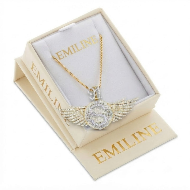 Winged Dollar Sign Custom Pendant