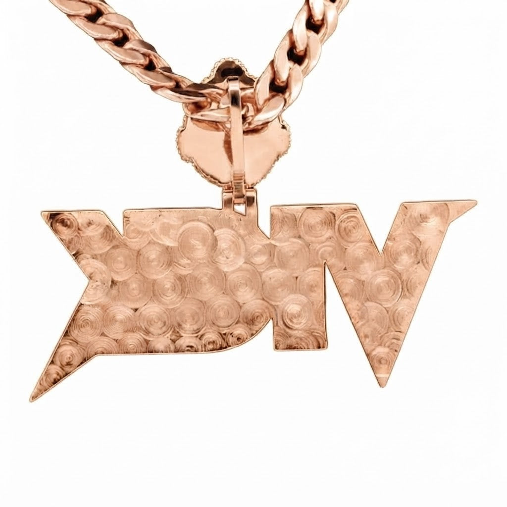 VICK Character Name Diamond Pendant