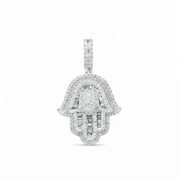 Hamsa Hand Diamond Pendant