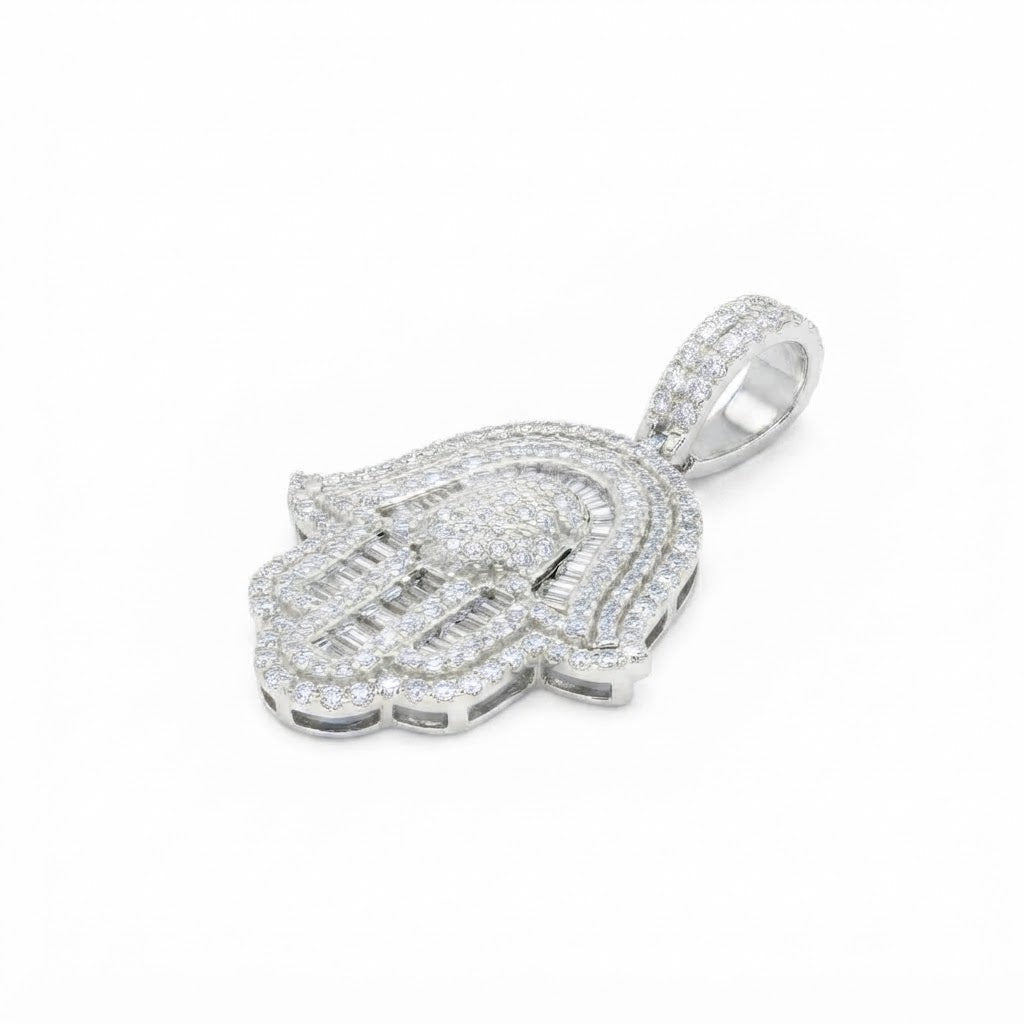 Hamsa Hand Diamond Pendant