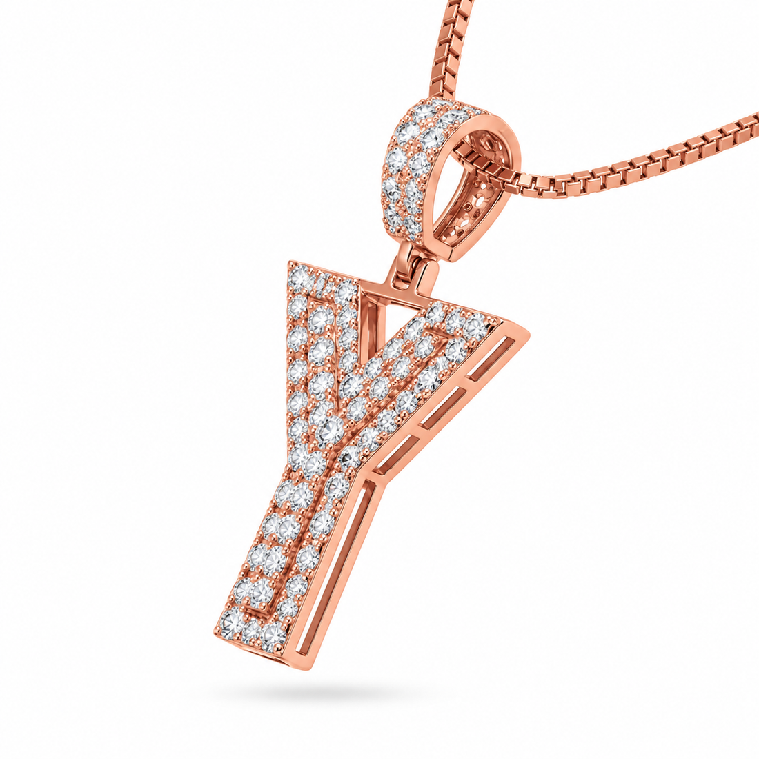 Y Letter Diamond Pendant