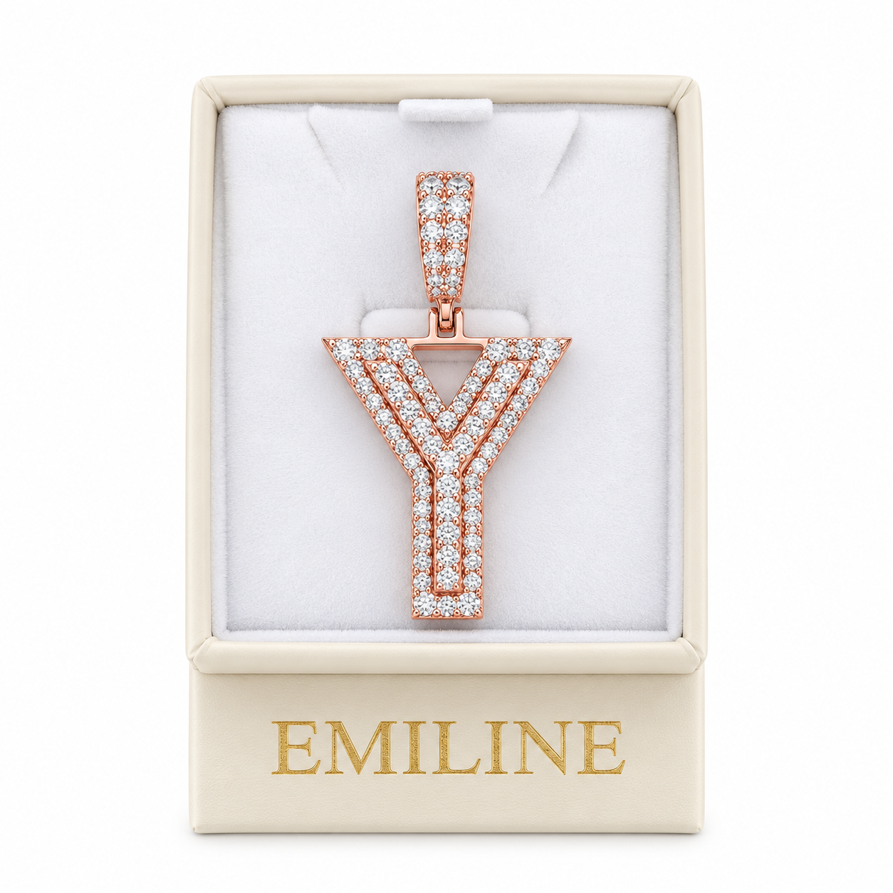 Y Letter Diamond Pendant